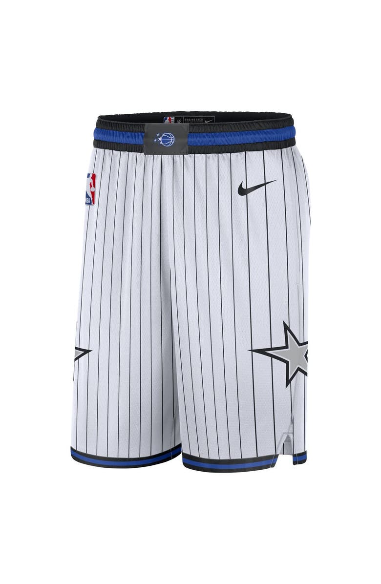 Nike Men's Nike White Orlando Magic Association Edition Swingman Dri-FIT Shorts, Alternate, color, White