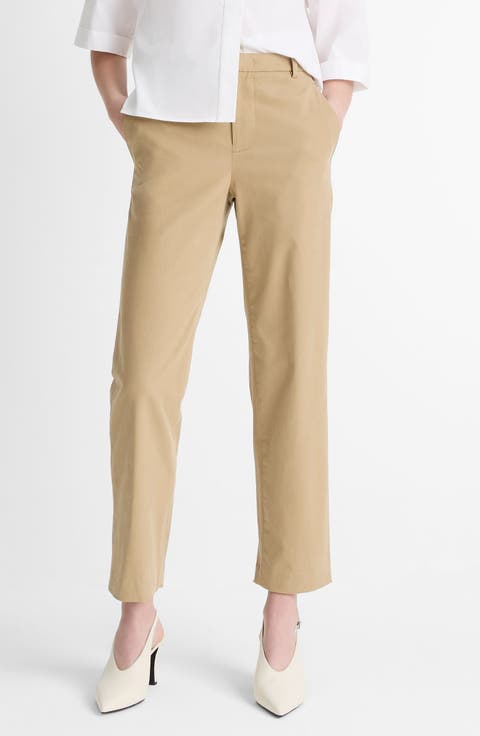 Women's Brown Straight-Leg Pants | Nordstrom