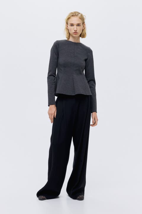 Jersey Peplum Top