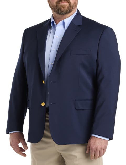 Big & Tall Jacket-Relaxer Blazer