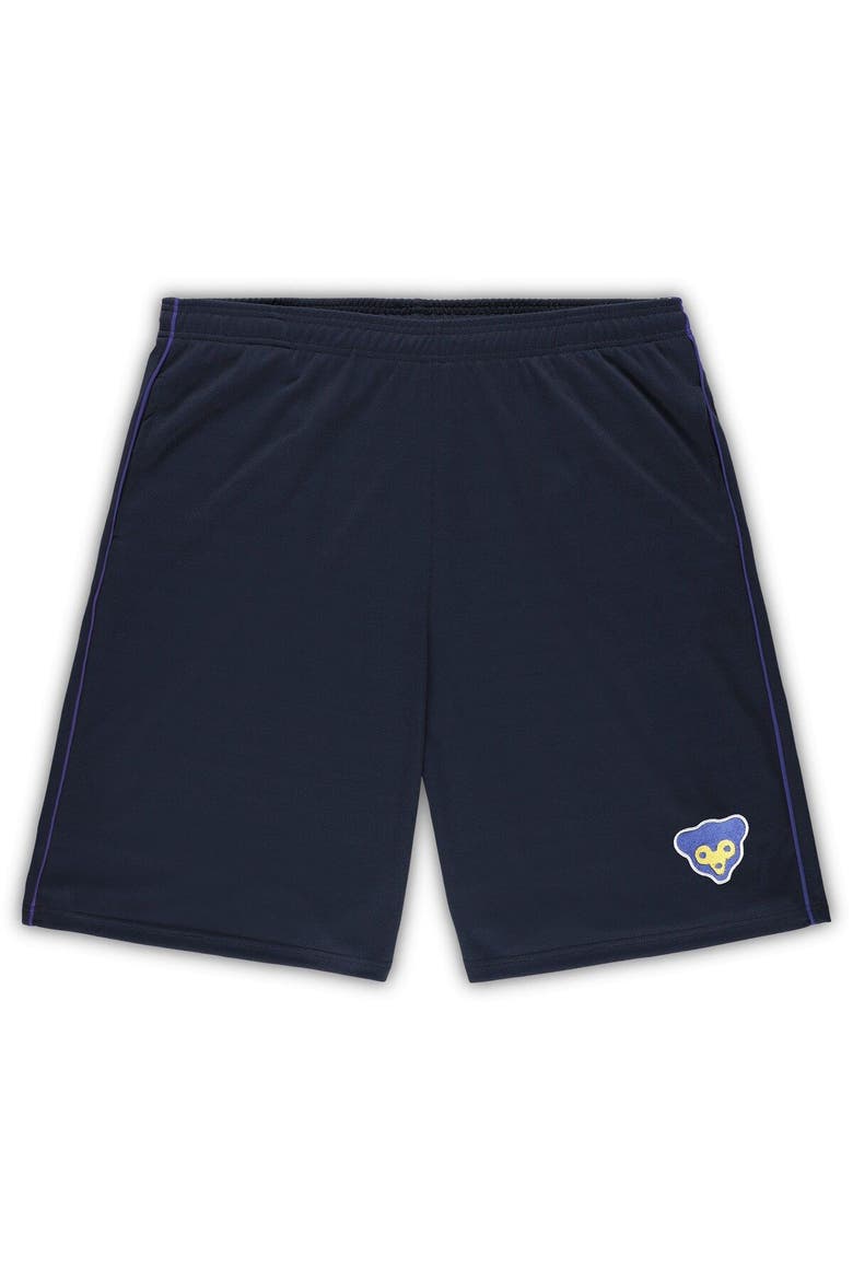 Men's Profile Navy Chicago Cubs Big & Tall Cooperstown Collection Mesh Shorts, Main, color, Navy