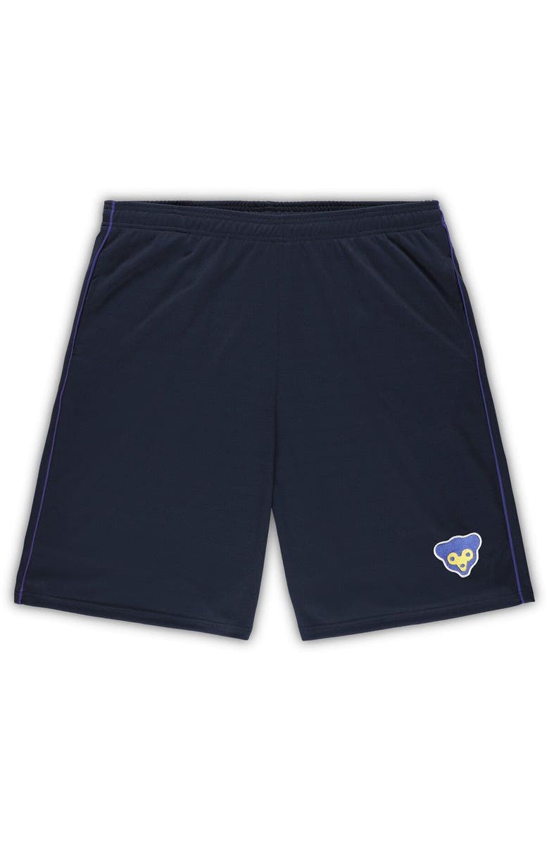 PROFILE Men's Profile Navy Chicago Cubs Big & Tall Cooperstown Collection Mesh Shorts, Main, color, 