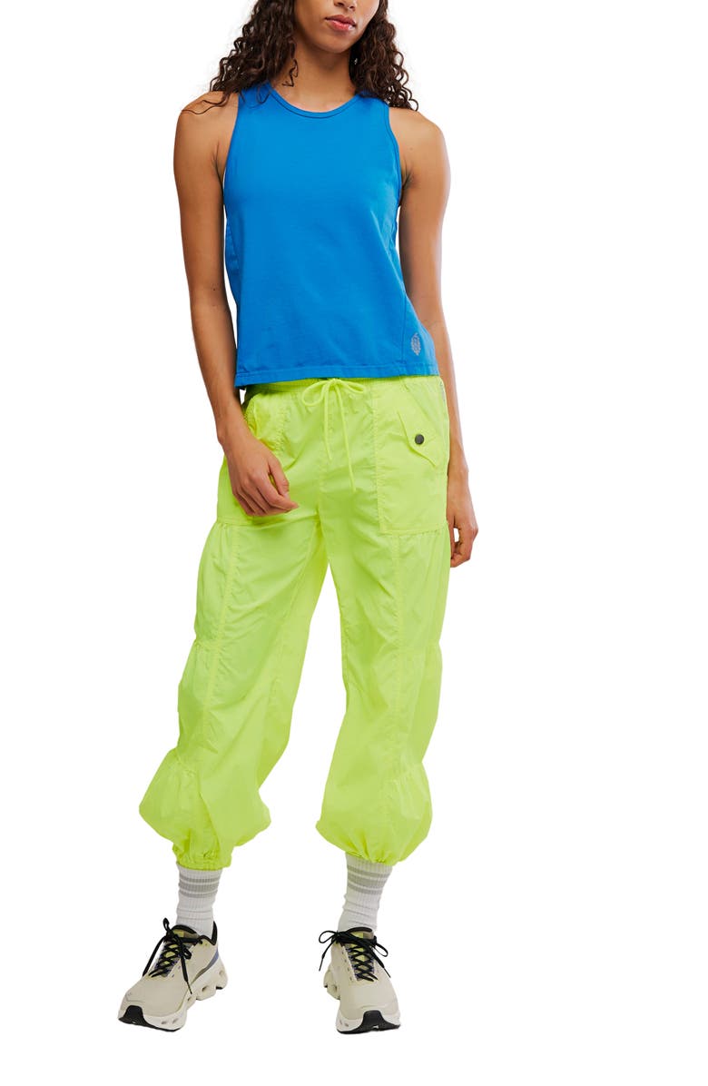 Free People FP Movement Set Me Free Pants, Alternate, color, Highlighter