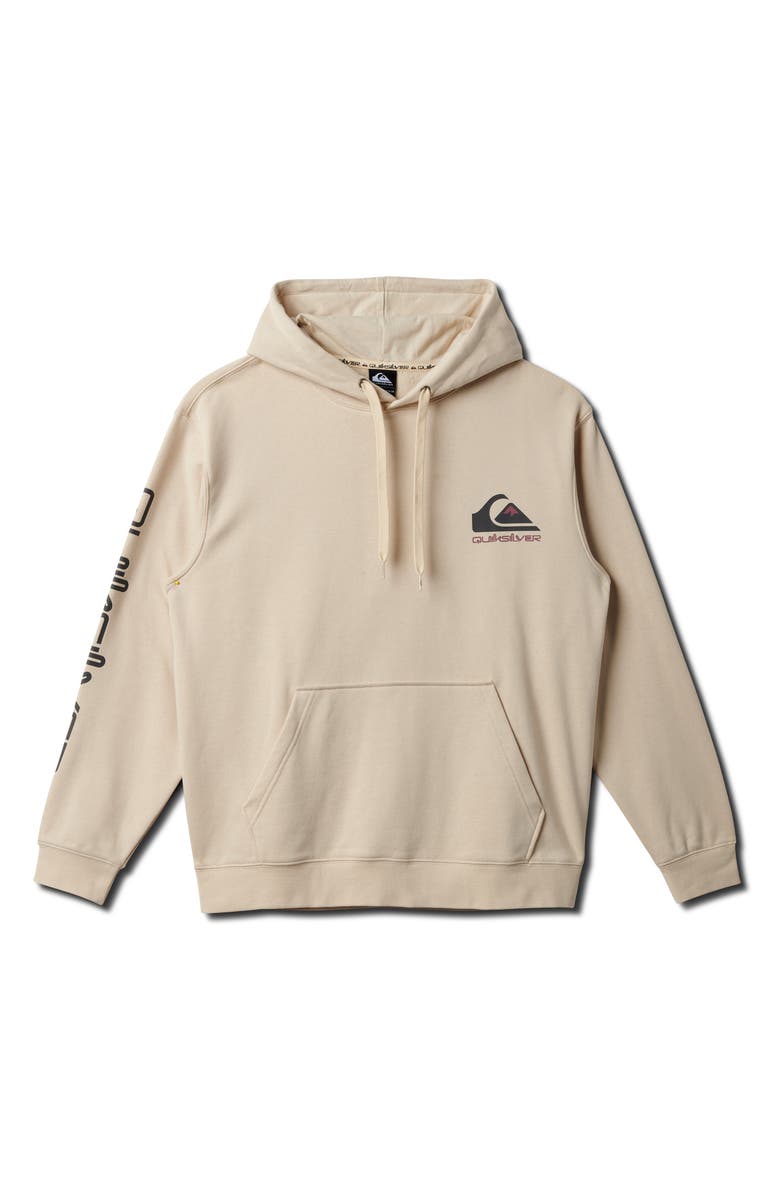 Quiksilver Omni Logo Graphic Hoodie, Main, color, Fog