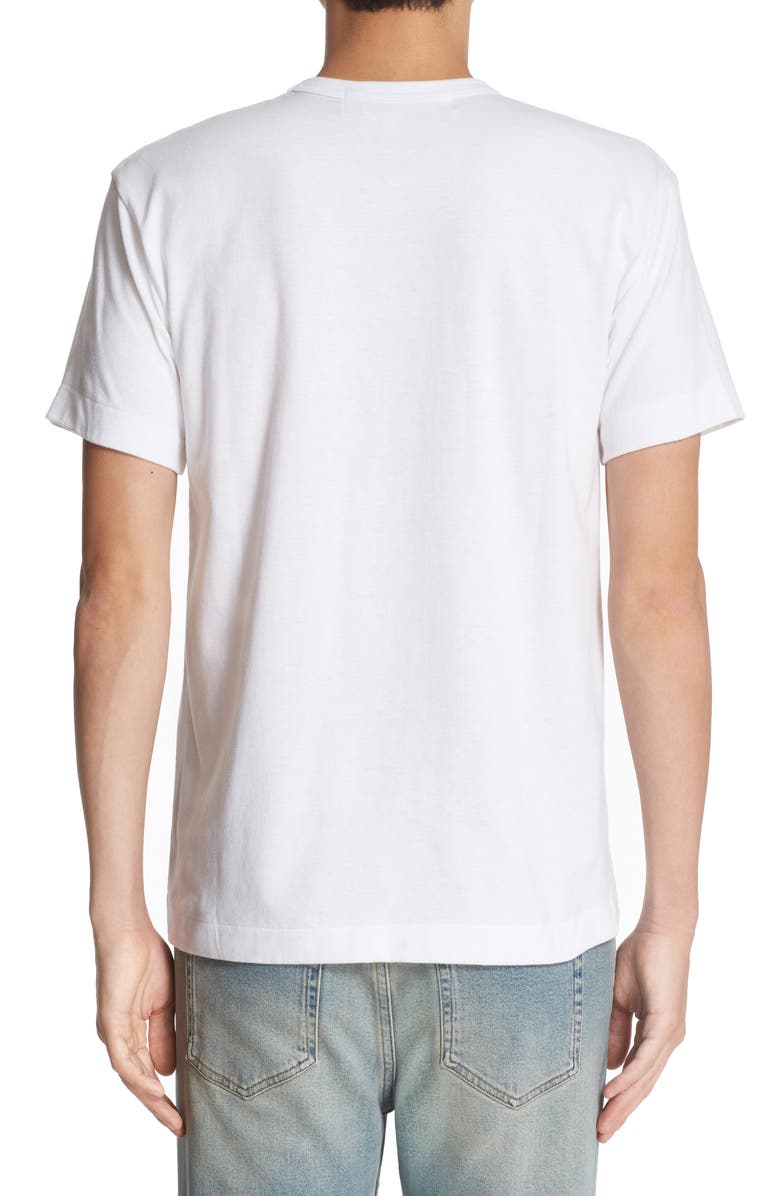 Comme des Garçons PLAY Heart Graphic Tee, Alternate, color,