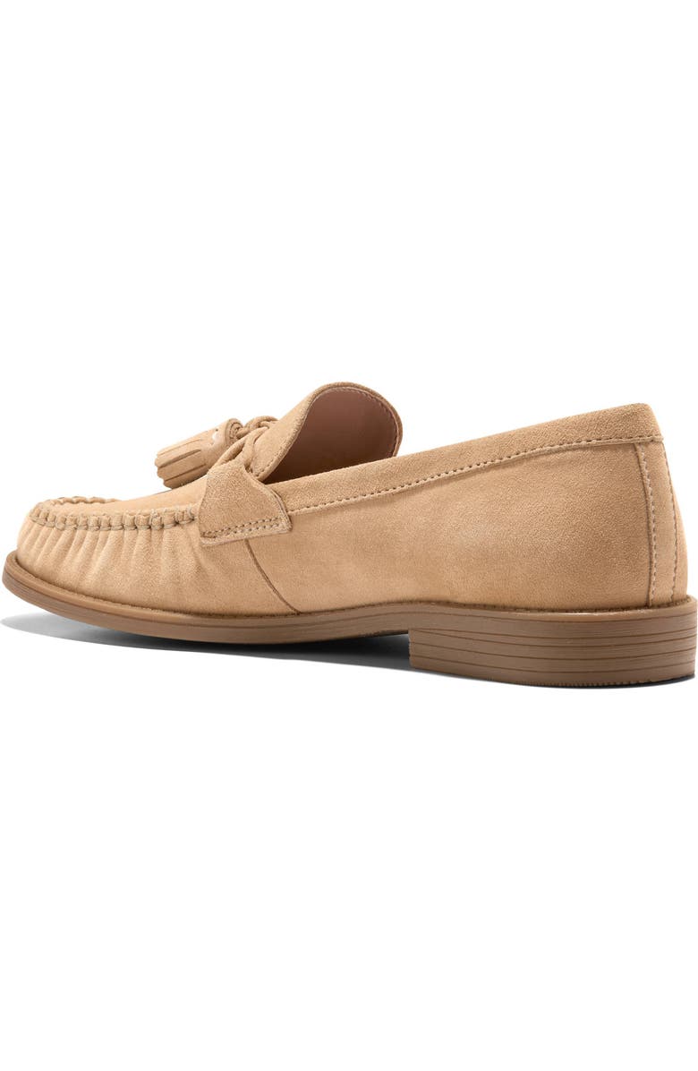 Cole Haan Stassi Tassel Loafer, Alternate, color, Buckwheat Suede