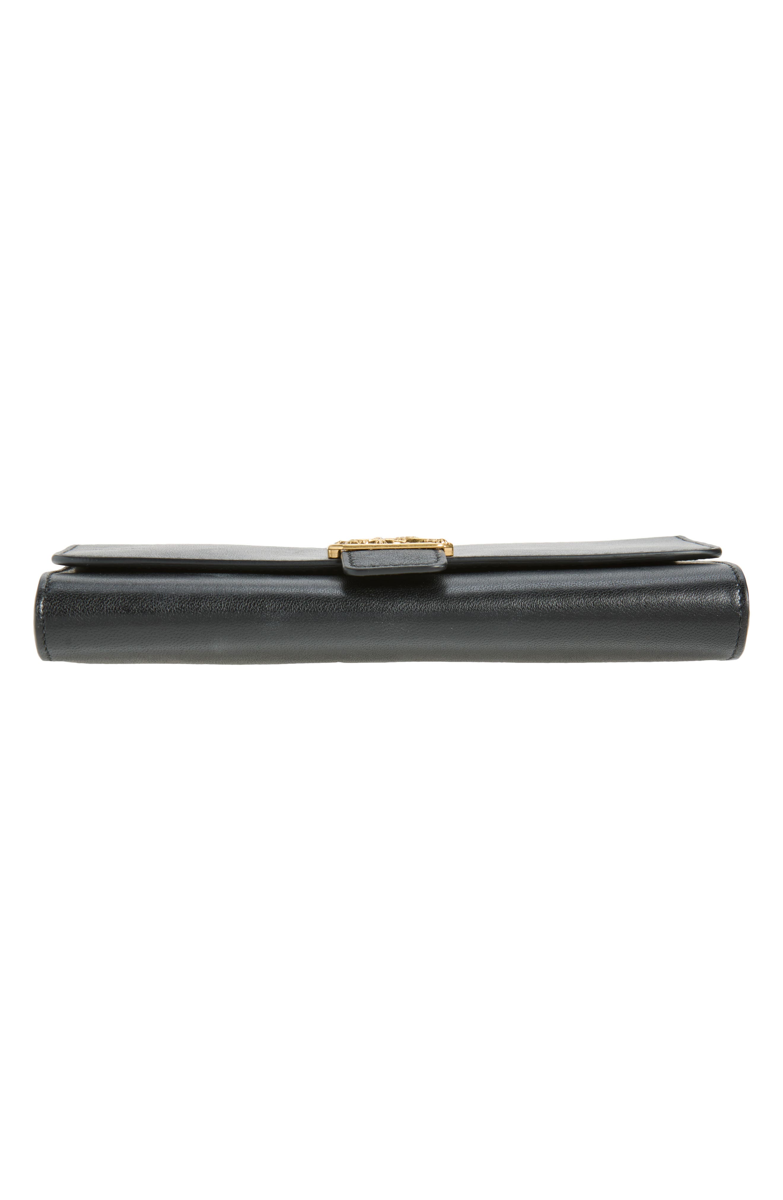 Rider Leather Wallet on a Chain, Alternate, color, BLACK