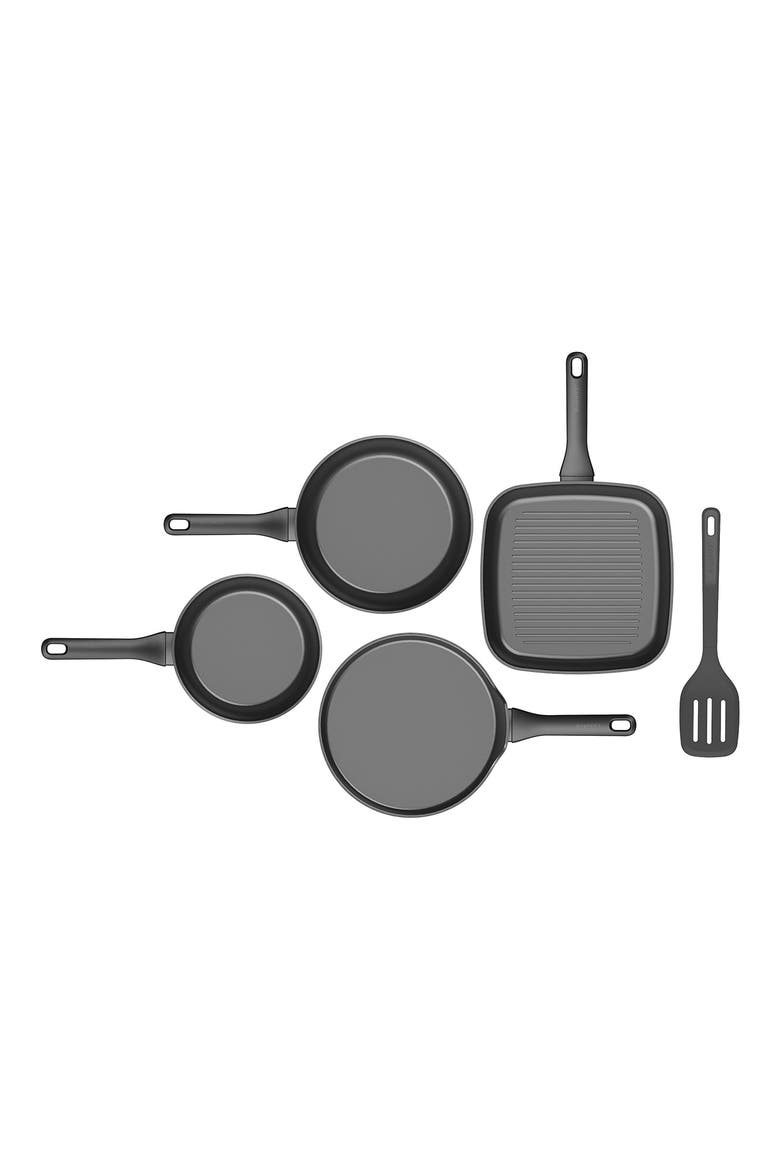 DiNA Helix 5-Piece Cookware Set, Alternate, color, BLACK