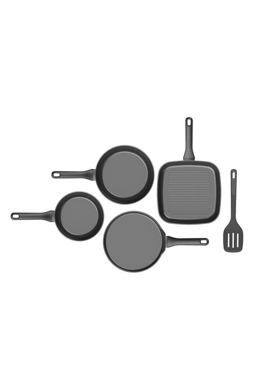 Berghoff Dina Helix 5-piece Cookware Set In Black