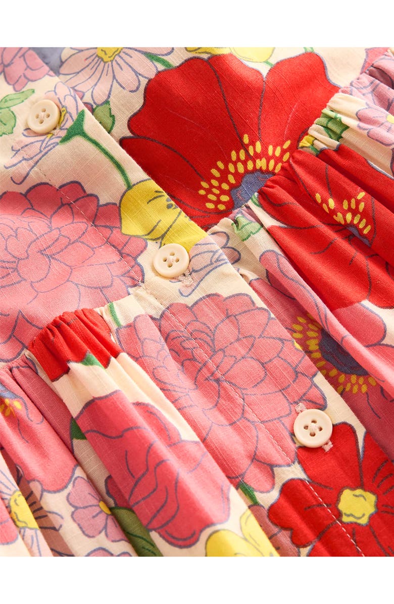 Mini Boden Kids' Remy Floral Button-Up Cotton Sundress, Alternate, color,