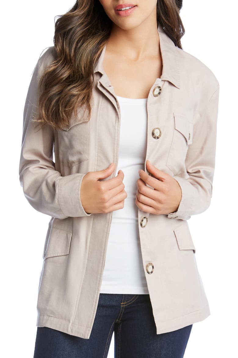 Belted Cargo Jacket, Main, color, KHAKI