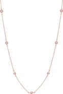 Crislu Cubic Zirconia Bezel Necklace
