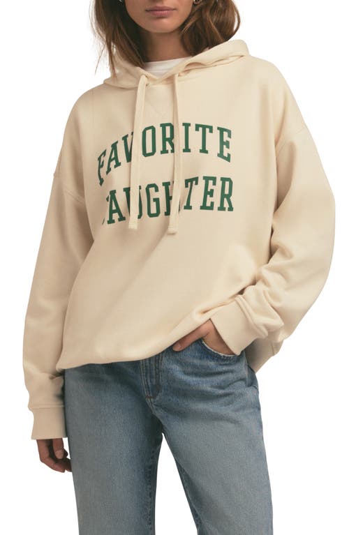 Favorite Daughter The Collegiate Graphic Hoodie In Ivory