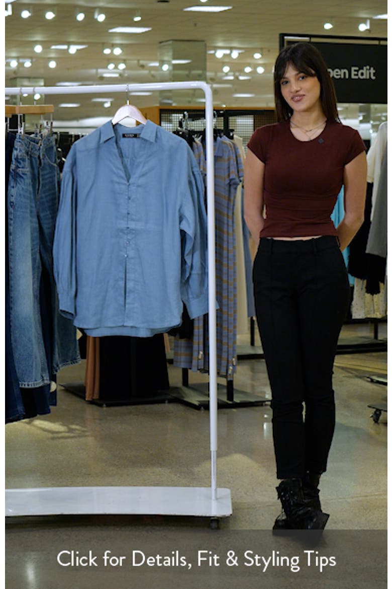 Relaxed Fit Linen Button-Up Shirt video
