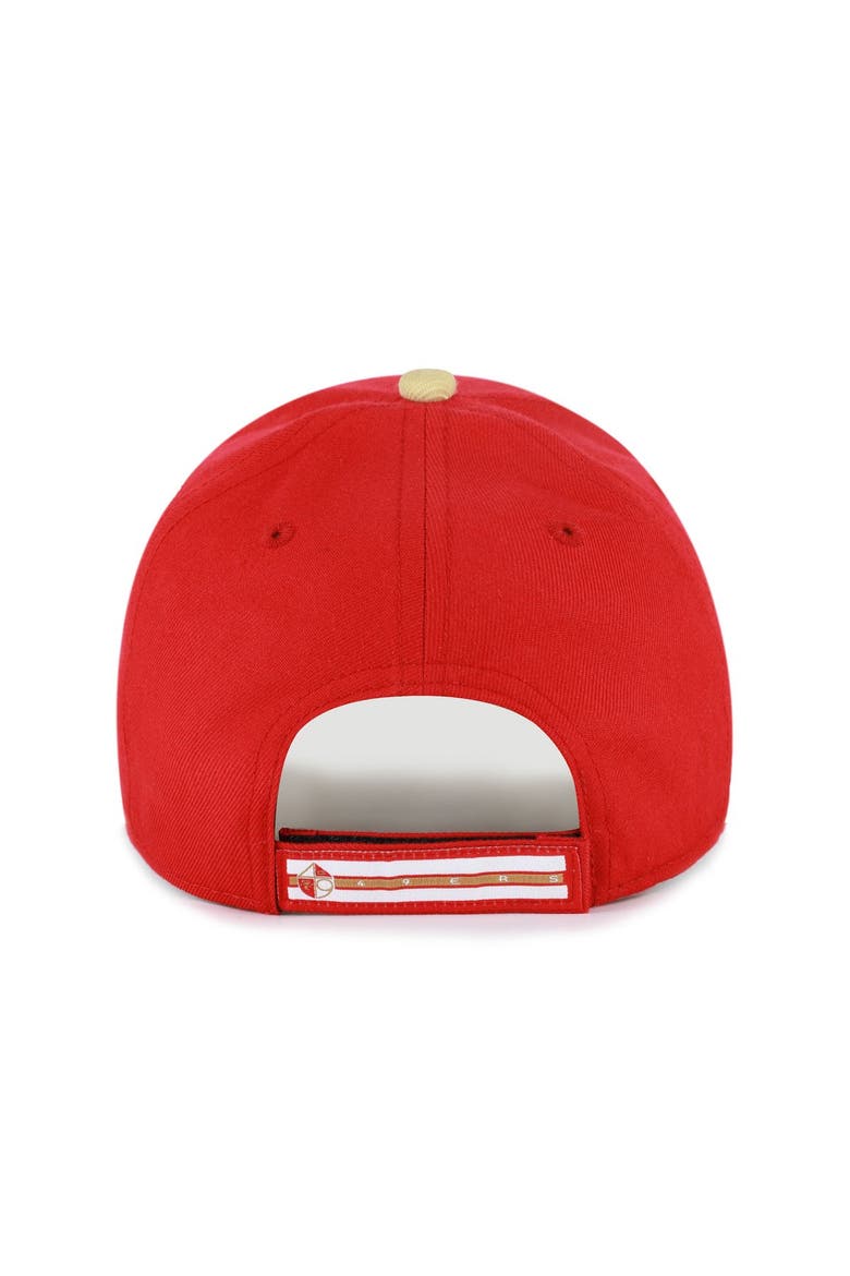 Men's '47  Scarlet San Francisco 49ers Throwback MVP Adjustable Hat, Alternate, color, Scarlet