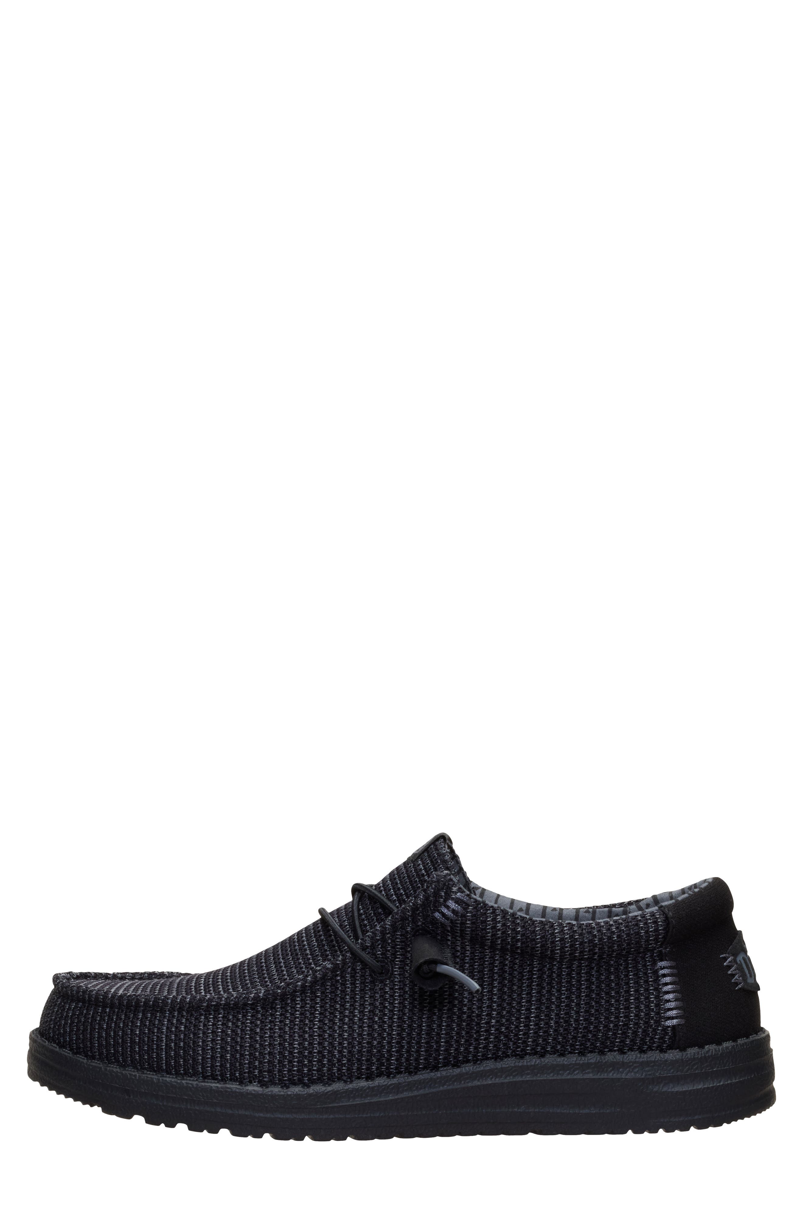 Wally SE Stretch Sox Sneaker, Alternate, color, BLACK/ BLACK
