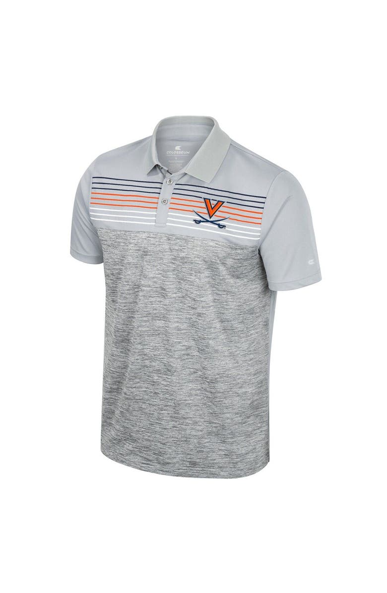 COLOSSEUM Men's Colosseum Gray Virginia Cavaliers Cybernetic Polo, Alternate, color, 