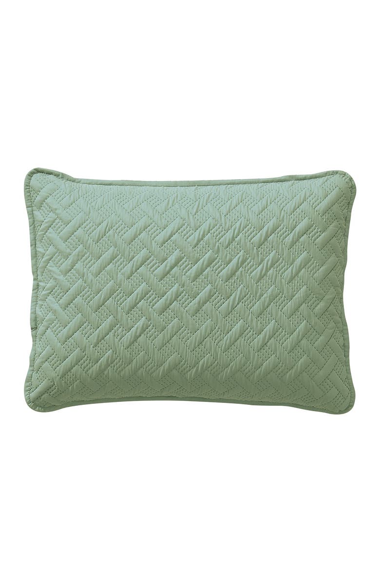 VCNY HOME Nina Embossed Basketweave Quilt Set - Twin, Alternate, color, Grn