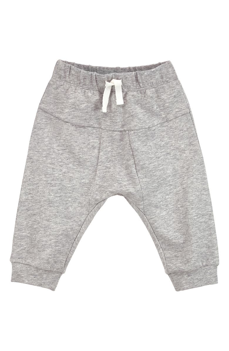 Oliver & Rain Gray Heather French Terry Joggers, Main, color, 