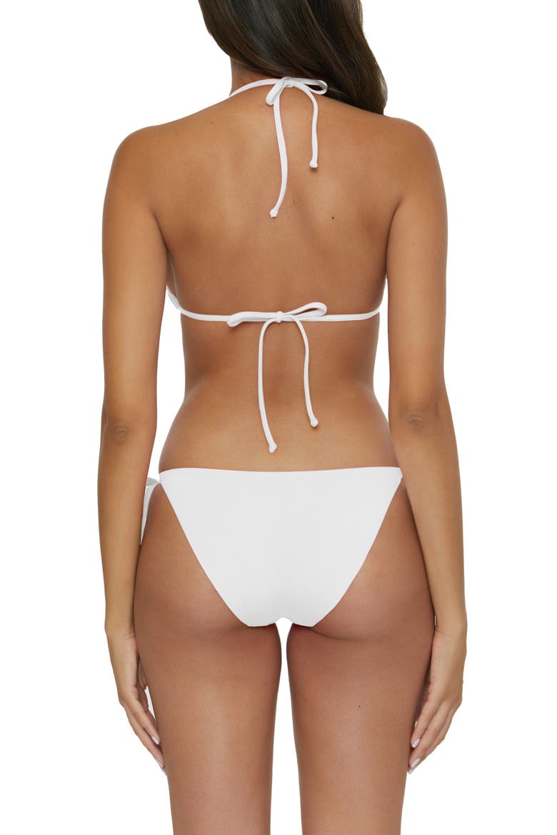 Color Code Triangle Bikini Top, Alternate, color, WHITE