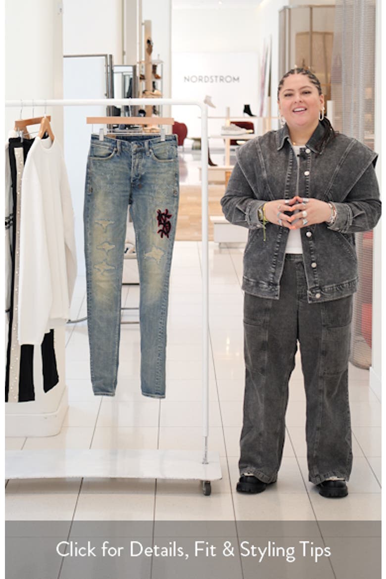 Van Winkle Bleu Monday Repair Skinny Jeans video