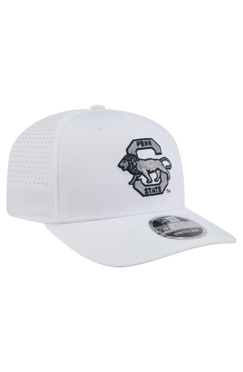 New Era Men's New Era White Penn State Nittany Lions Perform Vault 9SEVENTY Stretch-Snap Hat, Alternate, color, 