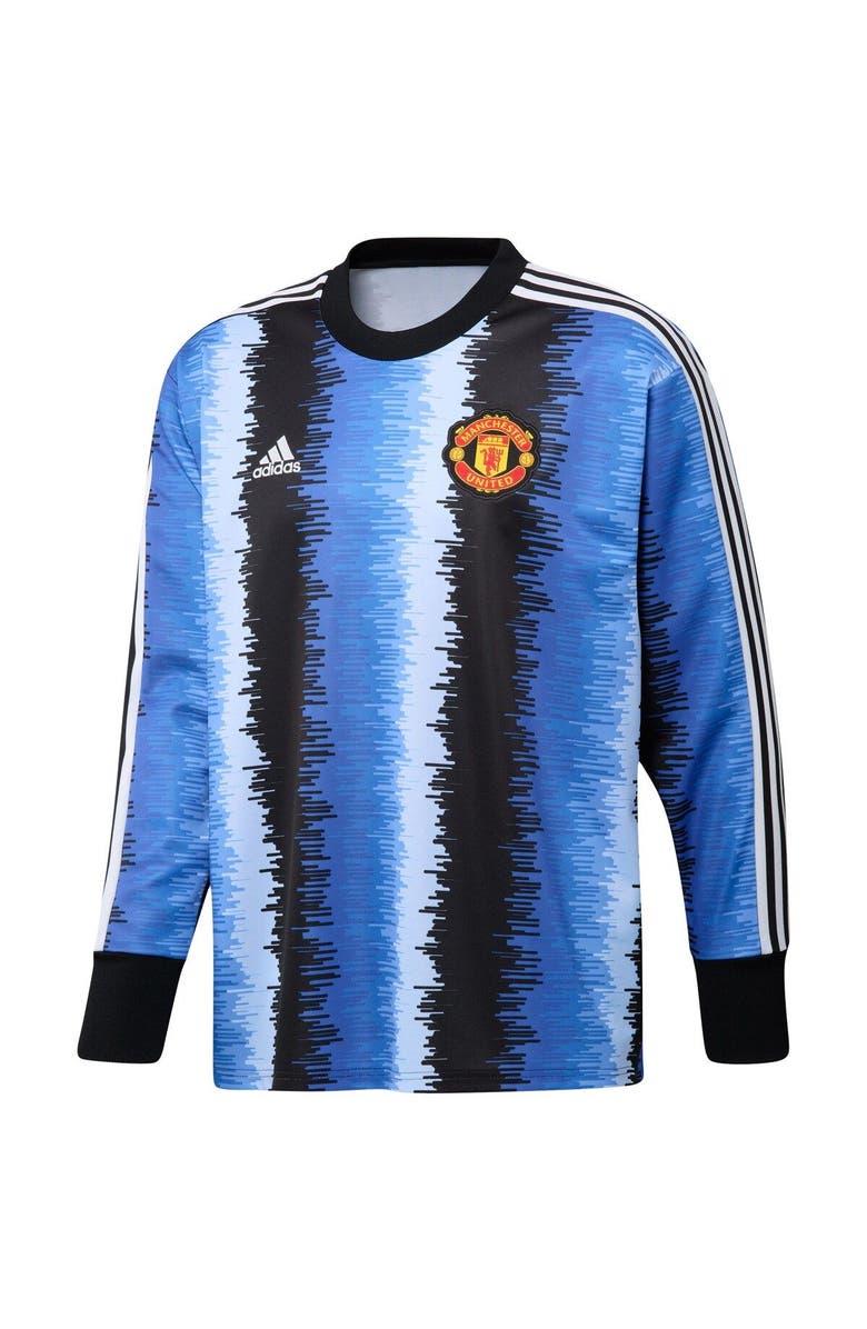 adidas Men's adidas Black Manchester United Authentic Football Icon Goalkeeper Jersey, Alternate, color,