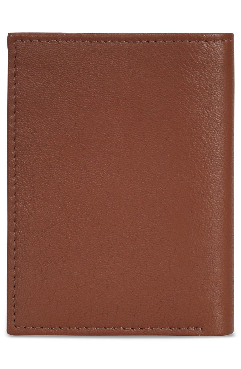 CHAMPS Onyx Leather RFID Vertical Slim Wallet, Alternate, color, Brown