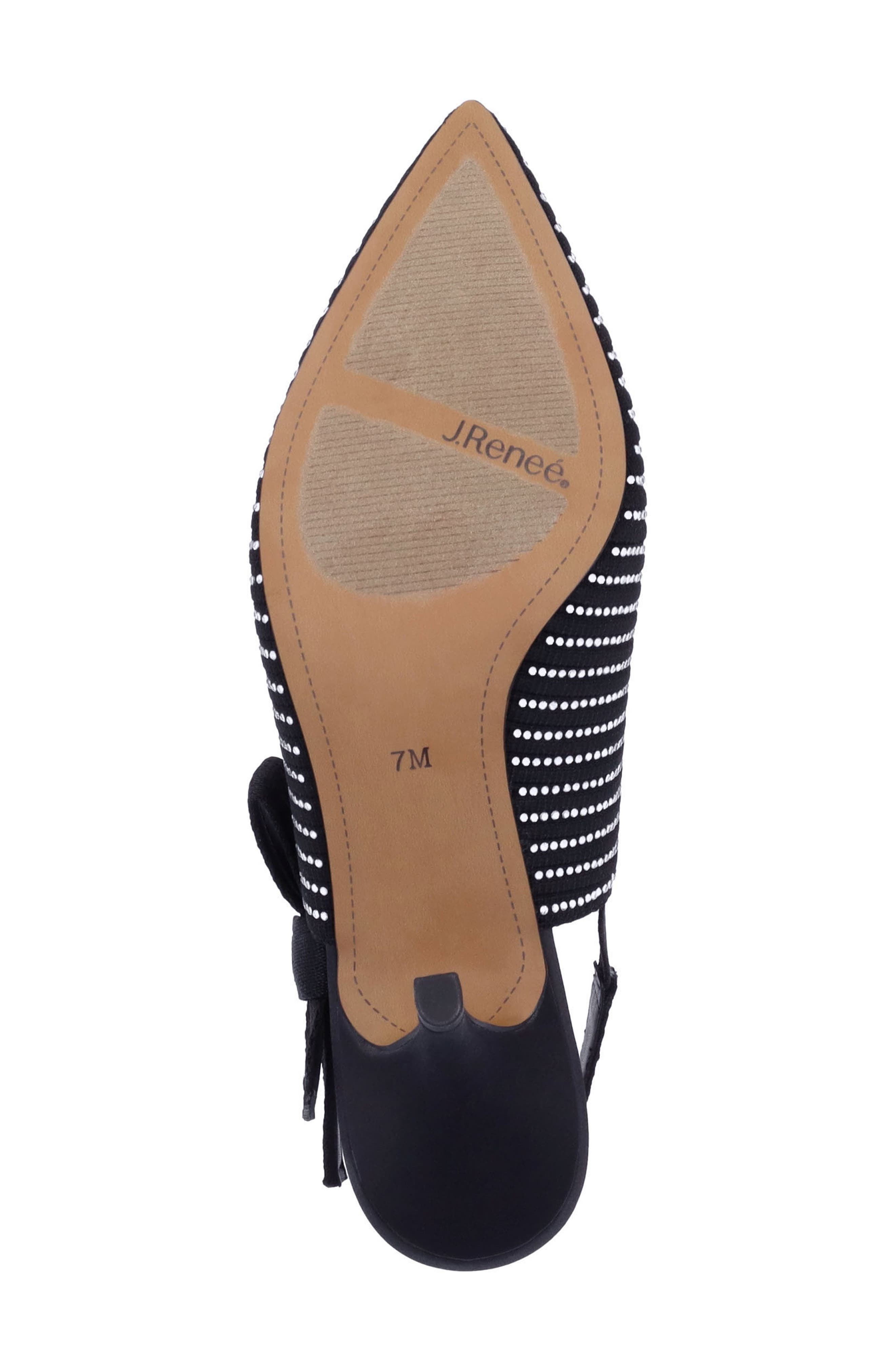 J. Reneé Adilene Slingback Pointed Toe Pump, Alternate, color, Black