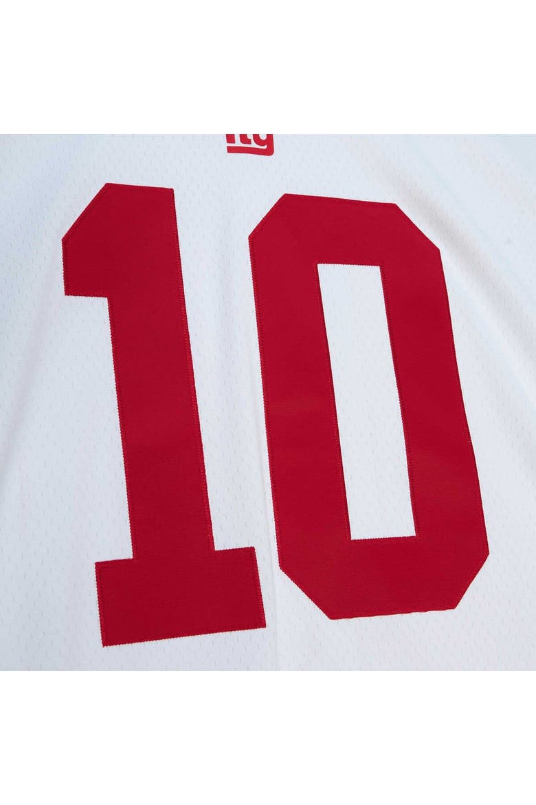 Men's Mitchell & Ness Eli Manning White New York Giants Legacy Replica Jersey, Alternate, color, White