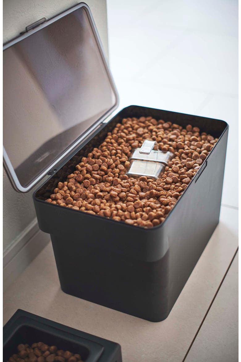 Medium Airtight Pet Food Storage Container, Alternate, color, BLACK