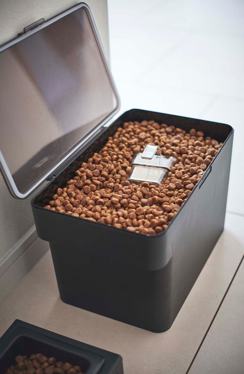 Yamazaki Medium Airtight Pet Food Storage Container, Alternate, color, Black