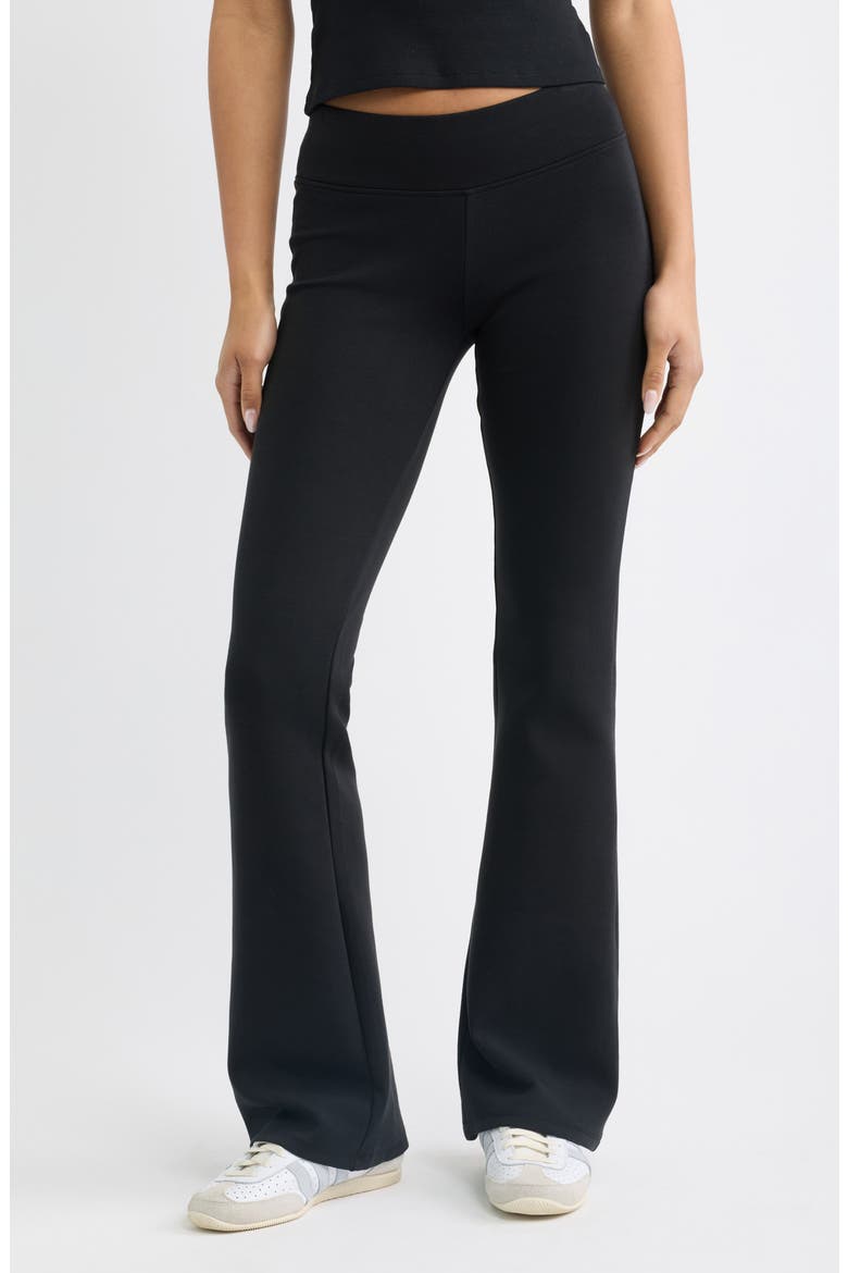 Jessa Flare Leg Lounge Pants, Main, color, BLACK