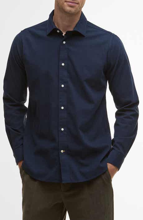 Runnymede Tailored Fit Micro Corduroy Shirt