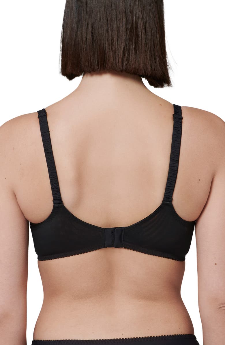 Simone Perele Intrigue Sheer Full Coverage Underwire Plunge Bra, Alternate, color, Black