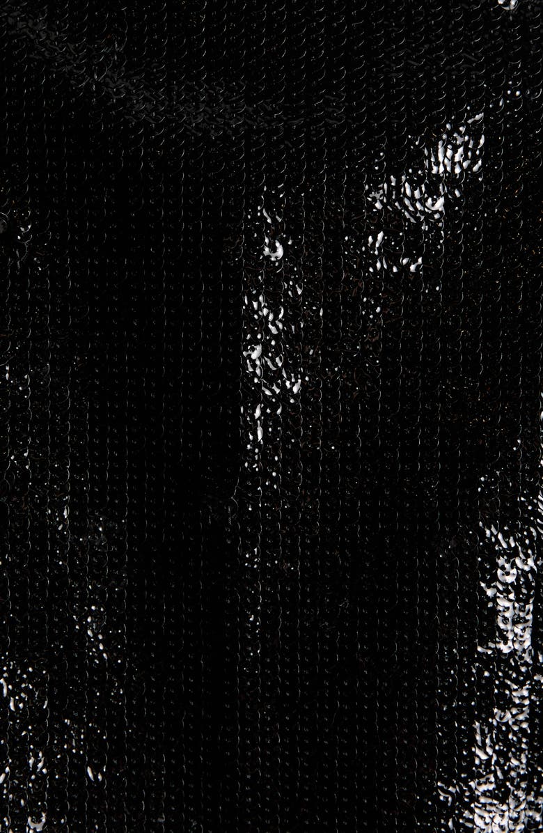 TOM FORD Sequin Belted Trench Coat, Alternate, color, Lb999 Black