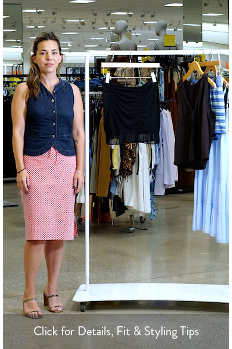 Indigo Ruched Mesh Miniskirt video
