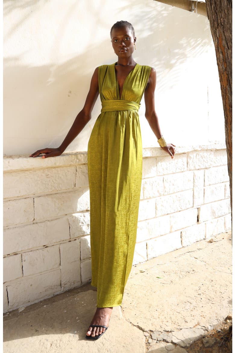 Mailys Dress, Alternate, color, Ayel Olive
