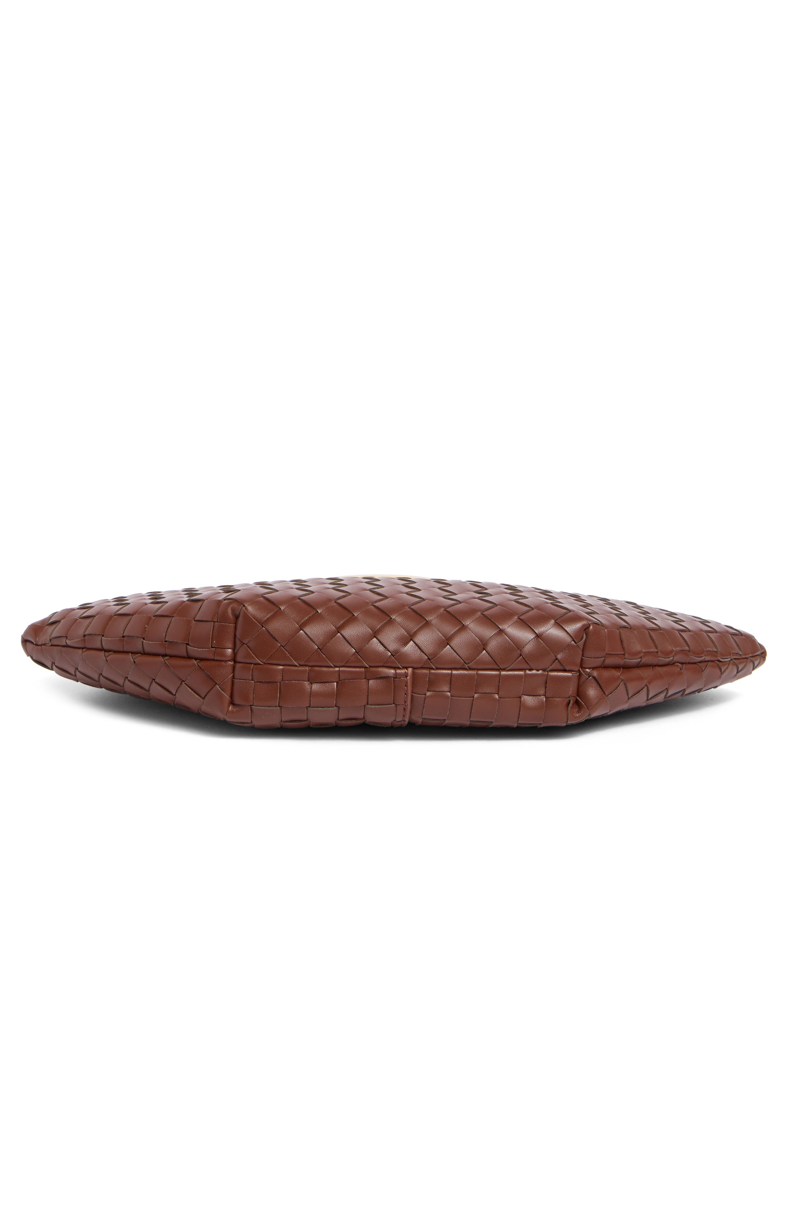 Olivia Woven Hobo Bag, Alternate, color, BROWN