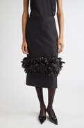 TOTEME Petal Wool & Silk Midi Skirt