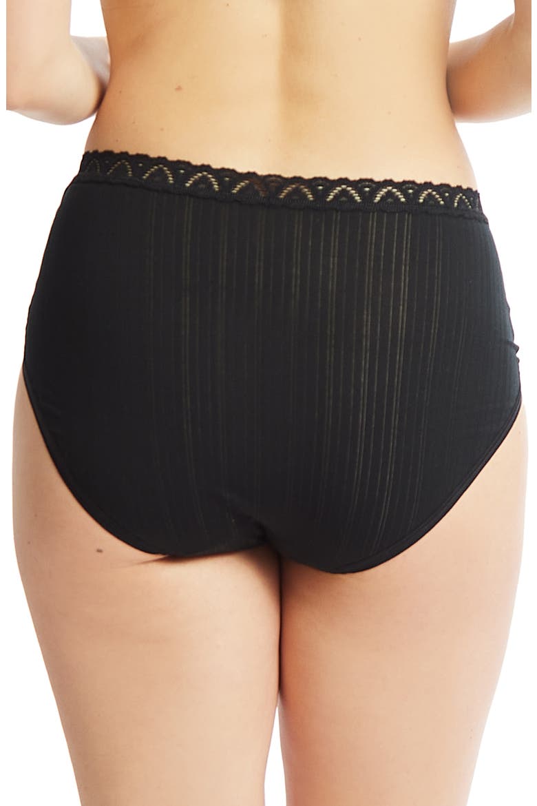 MellowLuxe™ French Briefs, Alternate, color, BLACK