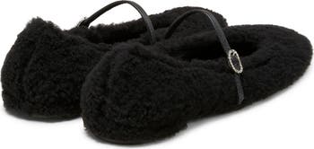 Lennox Genuine Shearling Ballet Flat