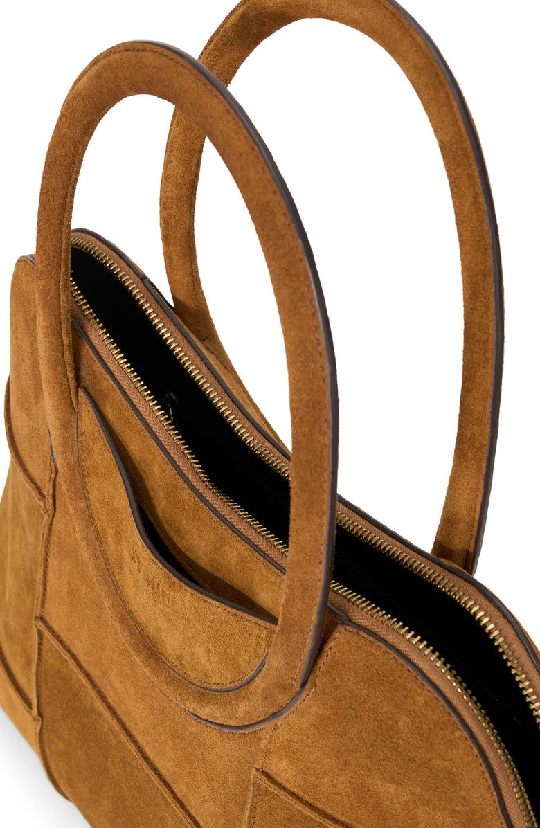 STAUD Naomi Suede Satchel, Alternate, color, Tan