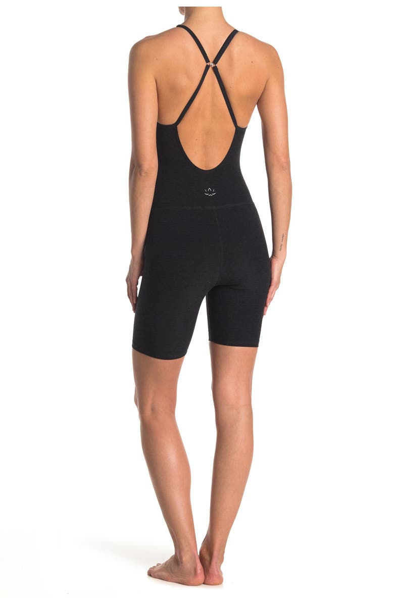 Beyond Yoga Elevation Biker Scoop Back Bodysuit, Alternate, color, 