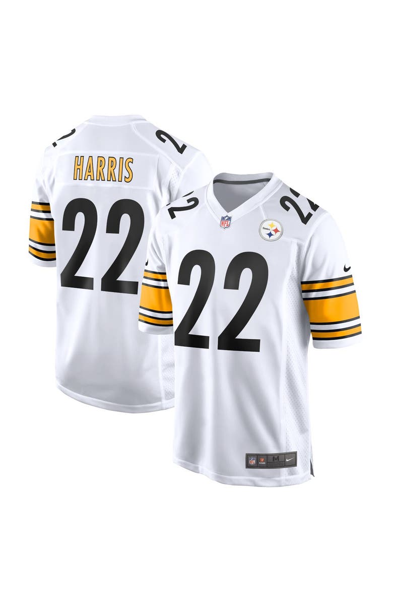 Nike Men's Nike Najee Harris White Pittsburgh Steelers Game Jersey, Main, color, 