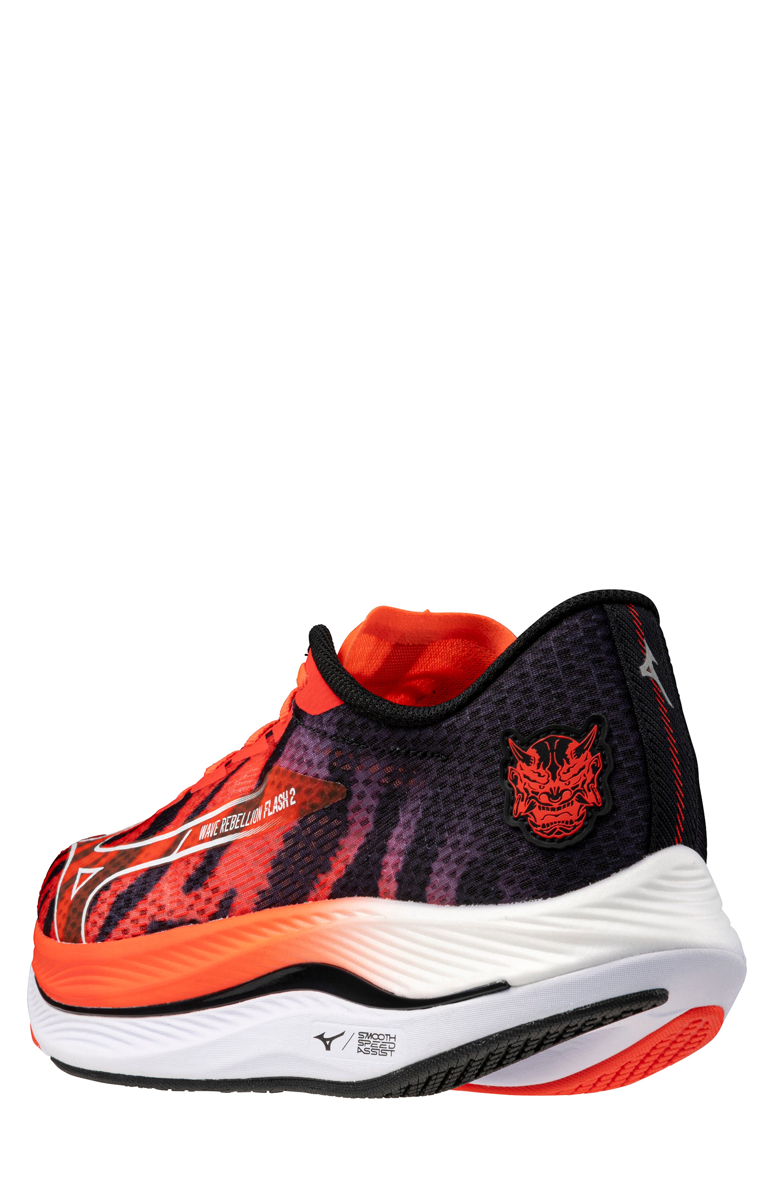 Mizuno Wave Rebellion Flash 2 Speed Running Shoe, Alternate, color, Ignition Red-White