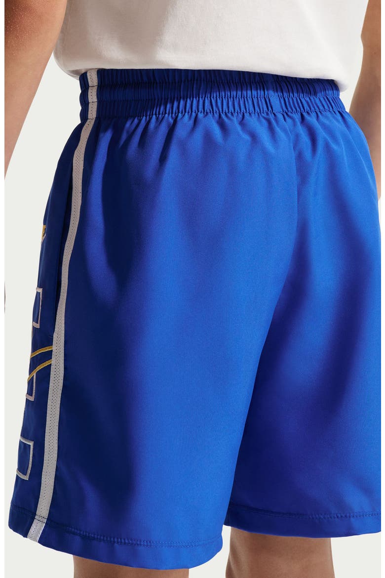 Kids' Nike Dri-FIT Multi Woven Shorts, Alternate, color, GAME ROYAL/ WHITE/ TOPAZ