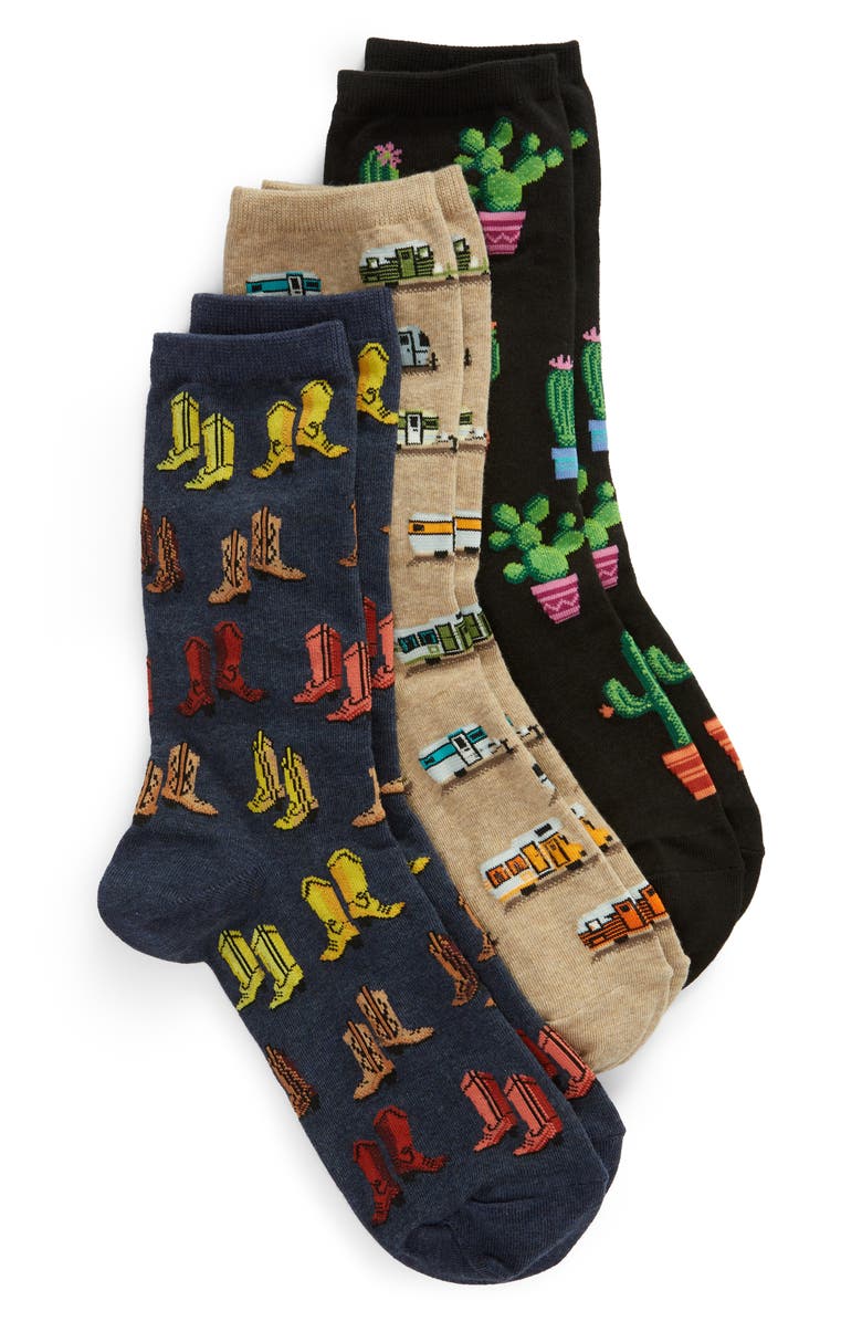 Hot Sox 3-Pack Socks, Main, color,