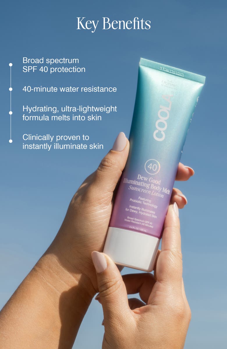 COOLA<sup>®</sup> Dew Good Illuminating Body Melt Lotion, Alternate, color,