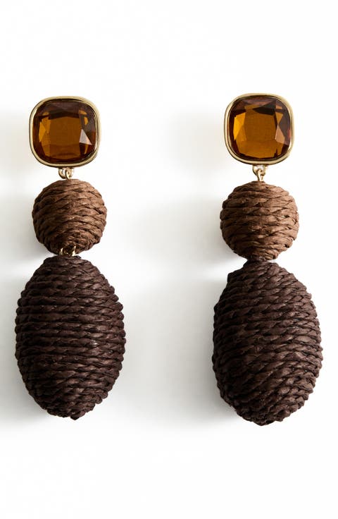 Raffia Drop Earrings
